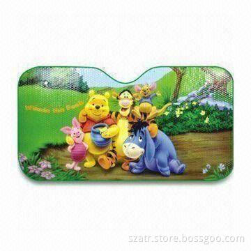 Car Front Window Sunshade in Customized Designs, Made of PE Bubble, Measures 130 x 60cm